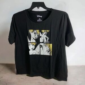 Disney Tinkerbell T-shirt NWT 2X Black Gothic Women’s